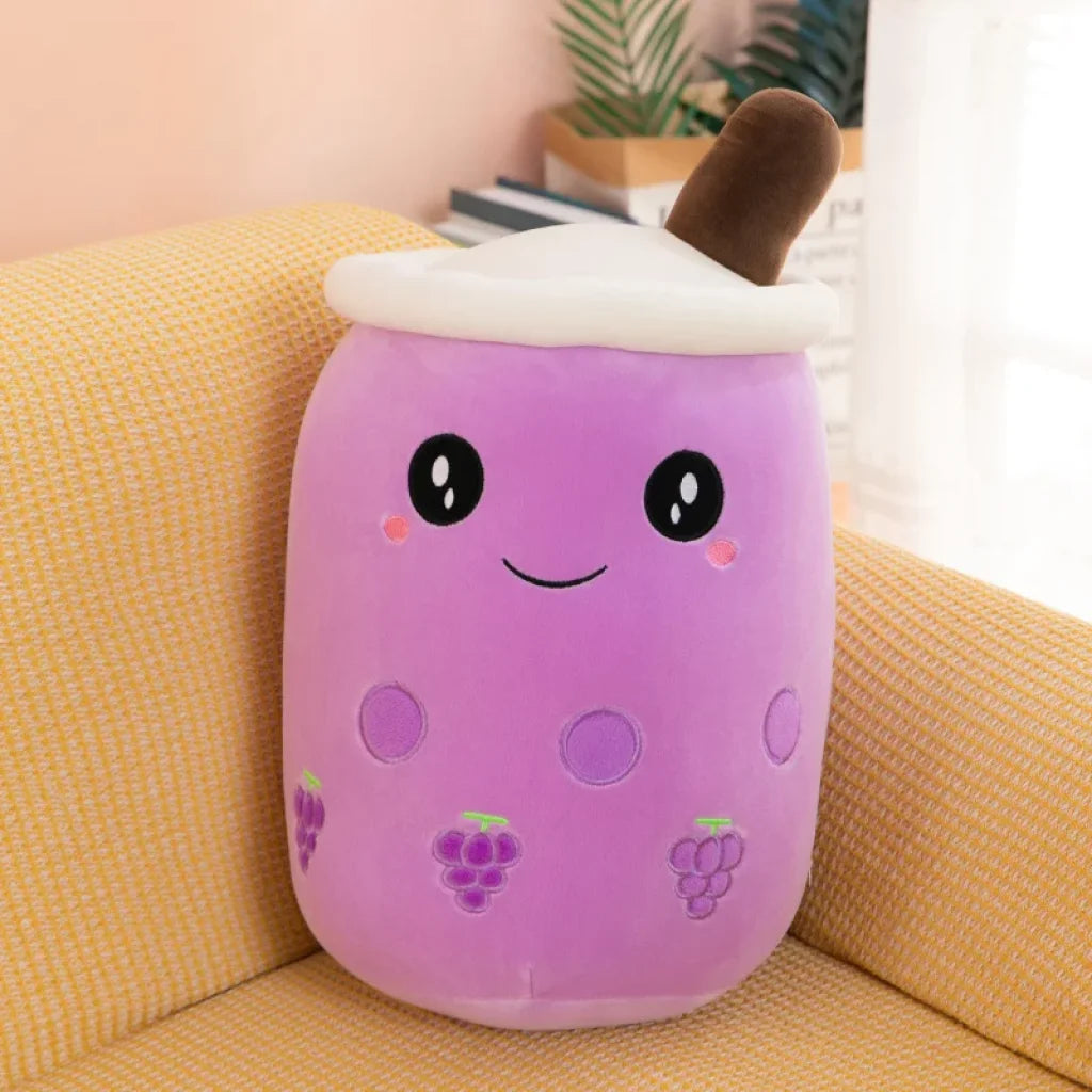 Bubble Tea Boba Plushie - purple round AX / about 32-35cm