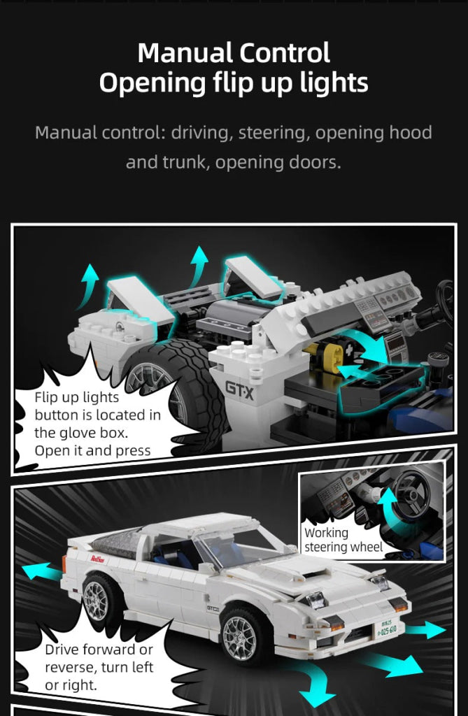 Cada Initial D 1: 12 Mazda Rx-7 Fc3S C61022W - Non-Motorized