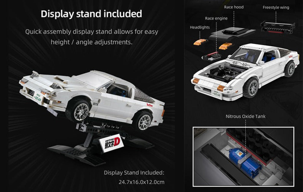 Cada Initial D 1: 12 Mazda Rx-7 Fc3S C61022W - Non-Motorized