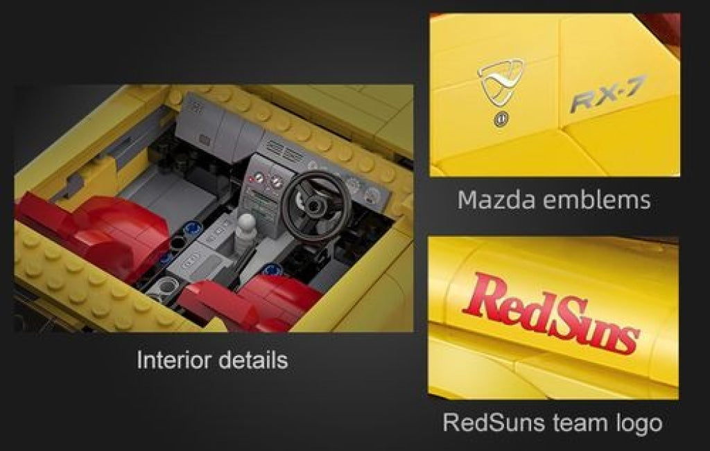 Cada Initial D 1:12 Mazda Rx-7 Fd3S C61023W - Non-Motorized