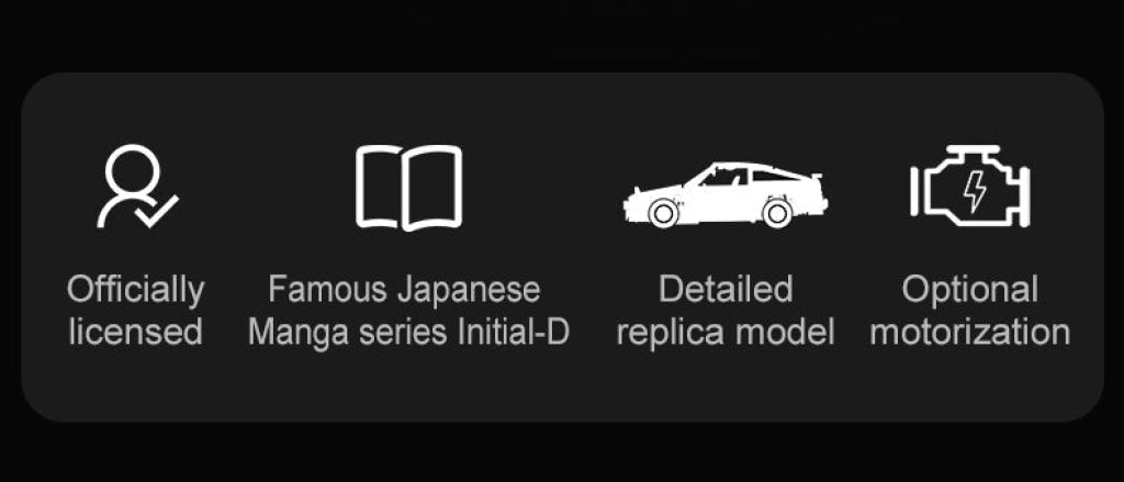 Cada Initial D 1:12 Toyota Trueno Ae86 C61024W