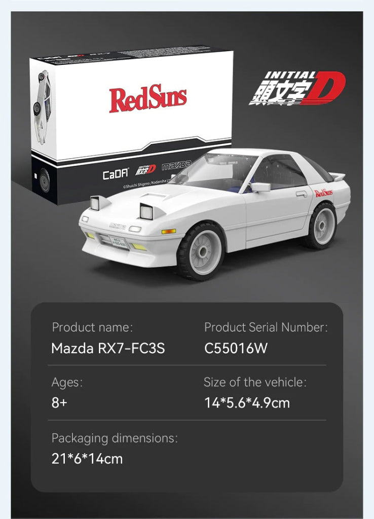 Cada Initial D 1:35 Mazda Rx-7 Fc3S C55016W