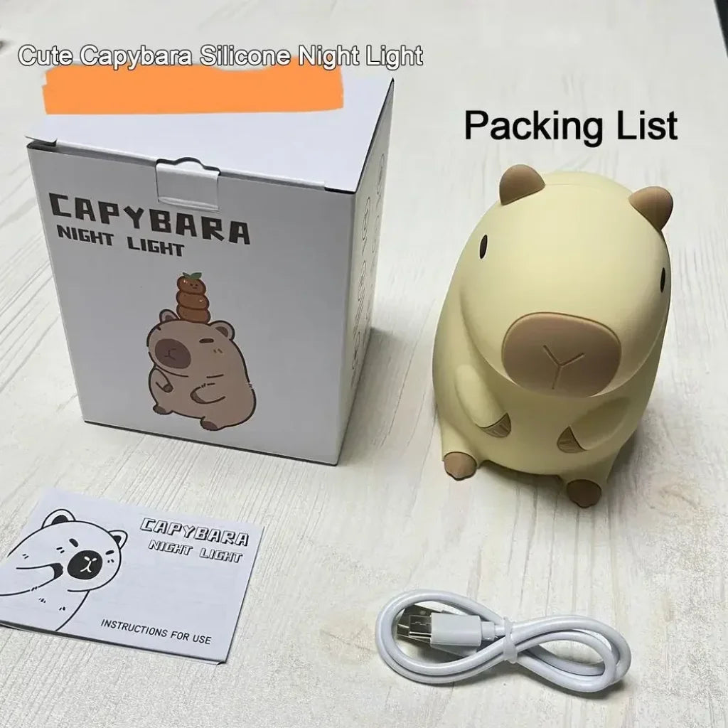 Capybara Silicone Night Light - Capybara Night Light / 9.8x16.5x11cm