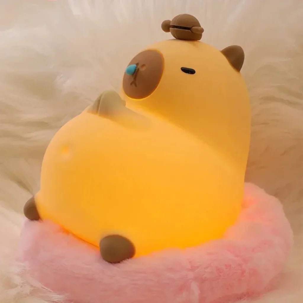 Capybara Silicone Night Light - Biti xiong / 9.8x16.5x11cm