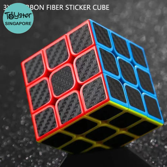 Carbon Fiber Sticker 3X3X3 Magic Cube