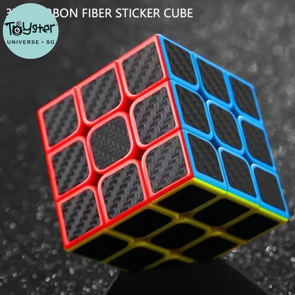 Carbon Fiber Sticker 3X3X3 Magic Cube