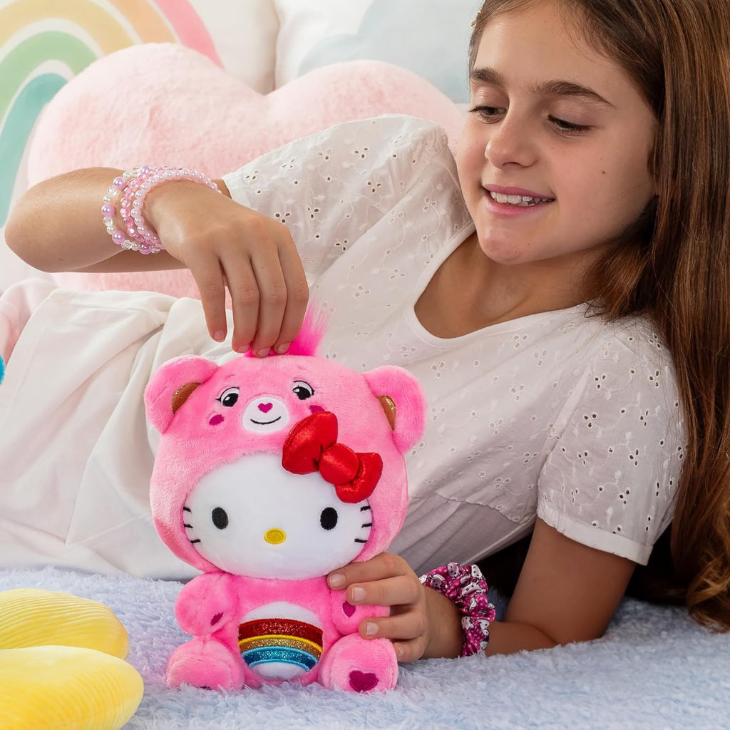 Care Bears Hello Kitty Dressed As Cheer Bear 9’’