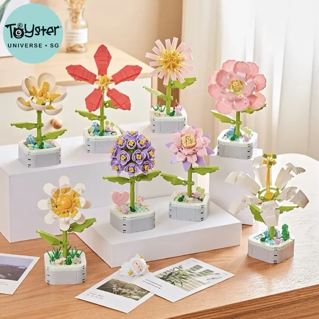 Children Creative Flower Building Block Kit