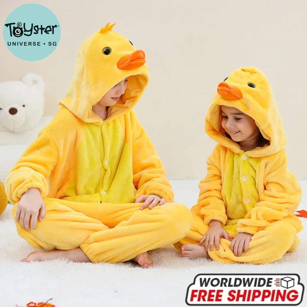 Children Winter Overalls Costume Duck / 11-12T(Height135-145