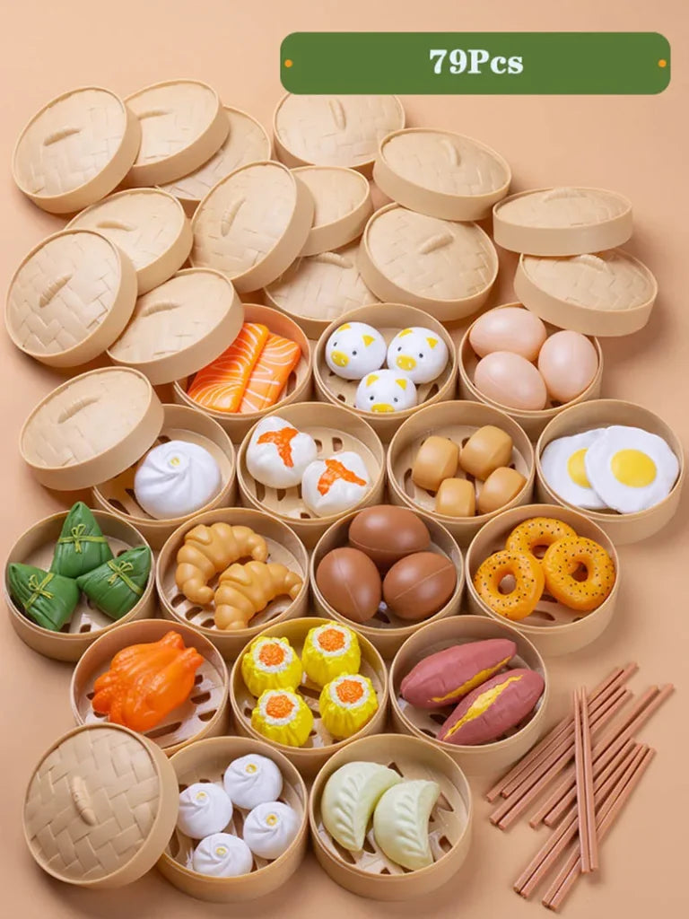 Chinese Breakfast Food Dim Sum Set 79Pcs