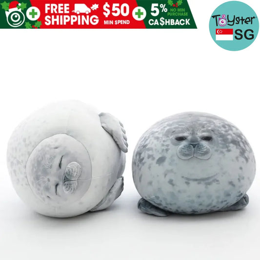 Chubby Happy Angry Seal Pillow