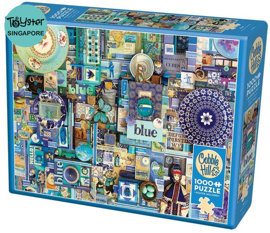 Cobble Hill Blue 1000 Piece Jigsaw Puzzle