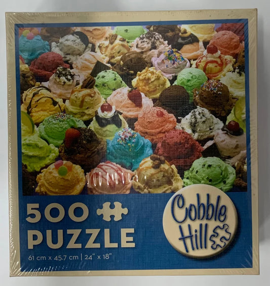 Cobble Hill Ice Cream Please Modular 500 Piece Jigsaw Puzzle