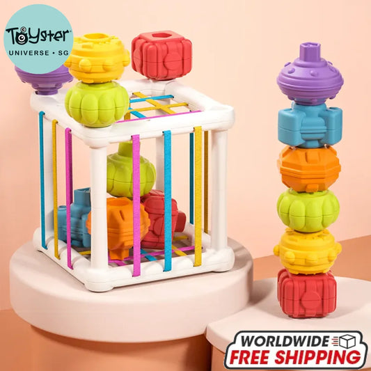 Colorful Cube Sorting Game Shape Blocks