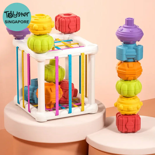 Colorful Cube Sorting Game Shape Blocks