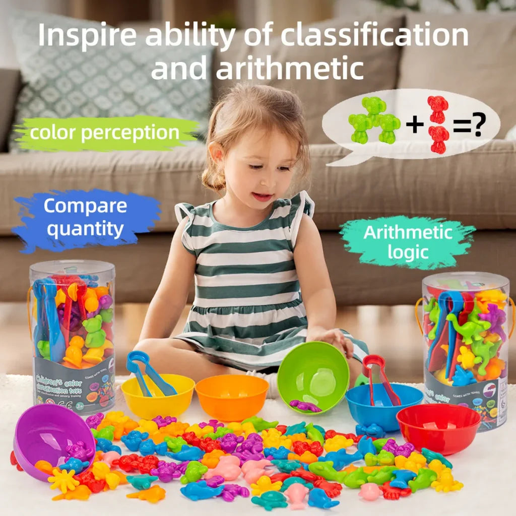 Jocha Counting and Sorting Animal Toys – Toyster Universe Singapore