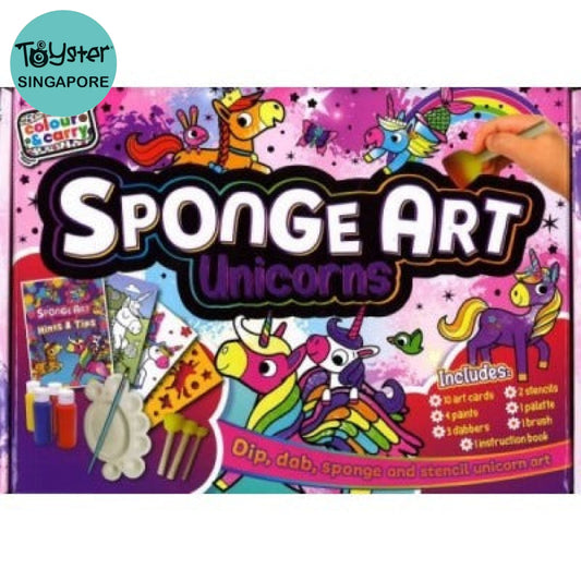 Craft And Carry Activity Kit Sponge Art Unicorns