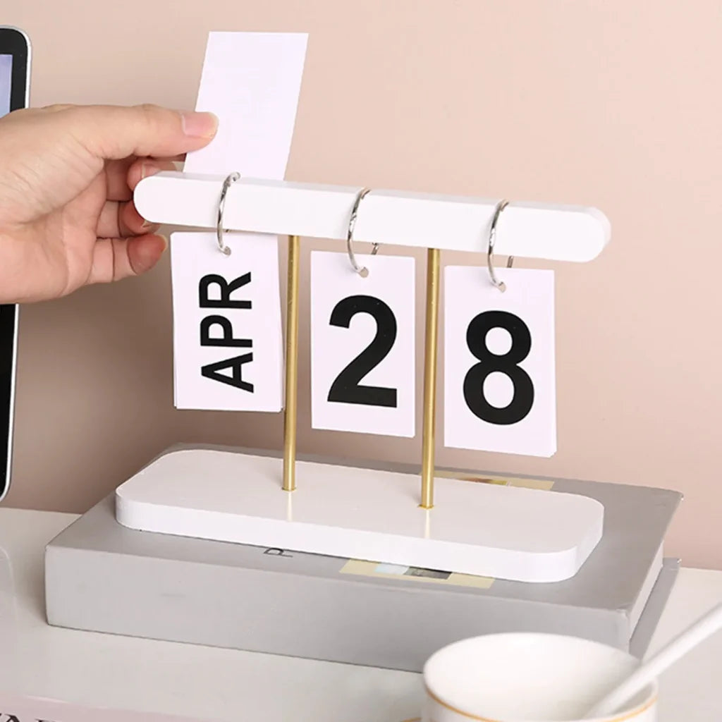 Creative Perpetual Calendar Metal Frame