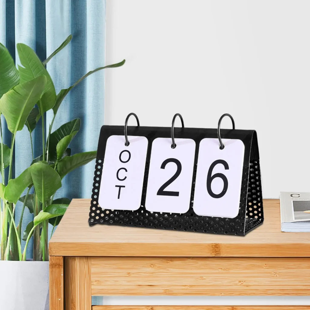 Creative Perpetual Calendar Metal Frame