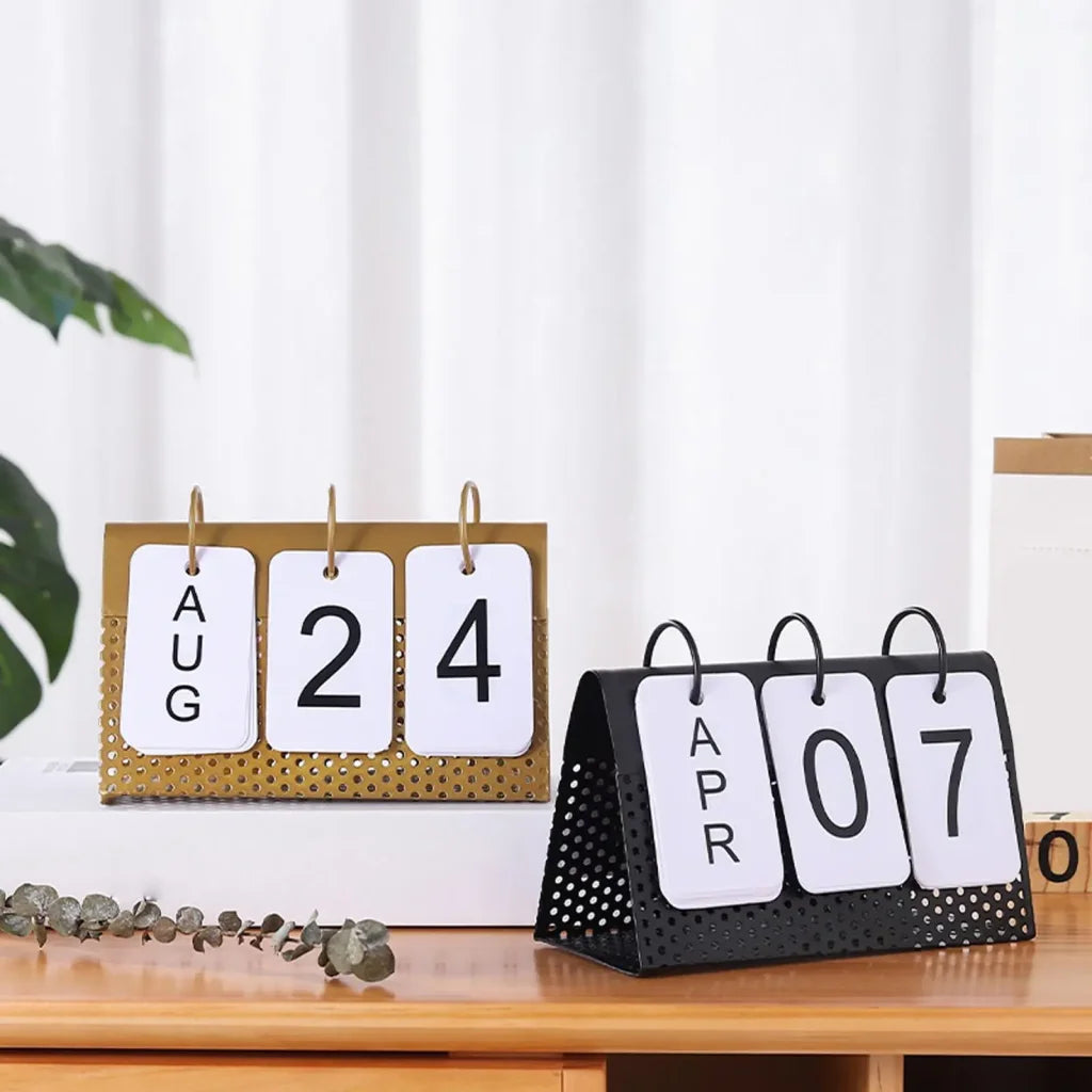 Creative Perpetual Calendar Metal Frame