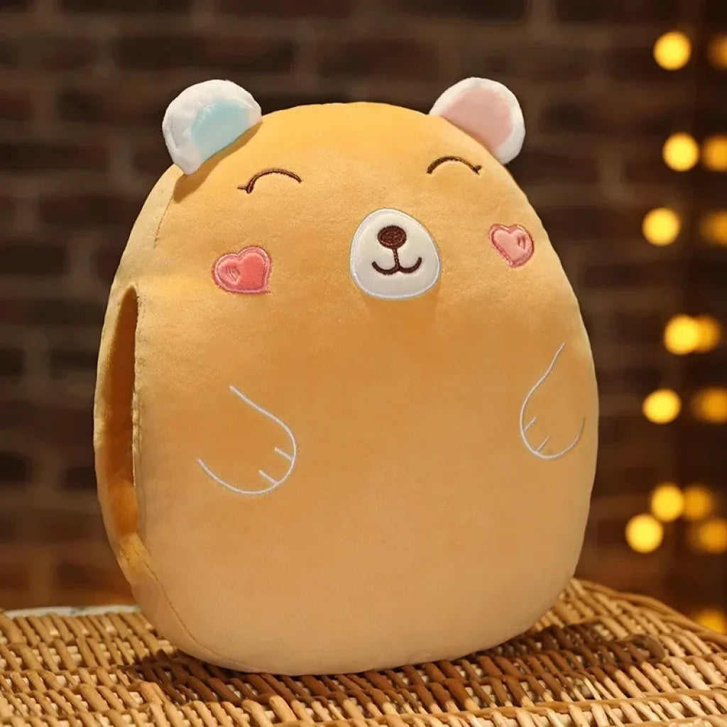 Cute Animals Hand Warmer Pillow Plush Toy - Bear +30 * 25cm