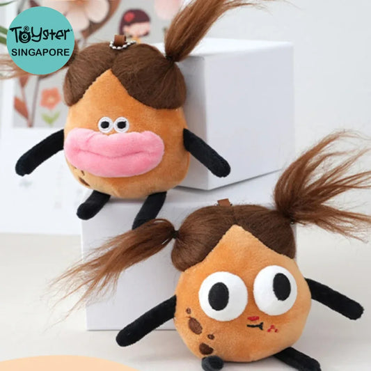 Cute Anime Sausage Mouth Doll Plush Keychain