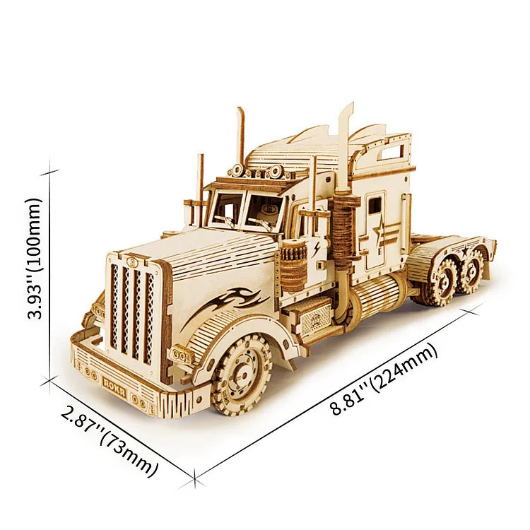 Robotime ROKR Heavy Truck Scale Model 3D Wooden Puzzle MC502