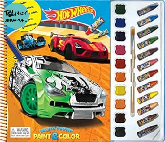 Deluxe Poster Paint & Colour: Mattel Hot Wheels