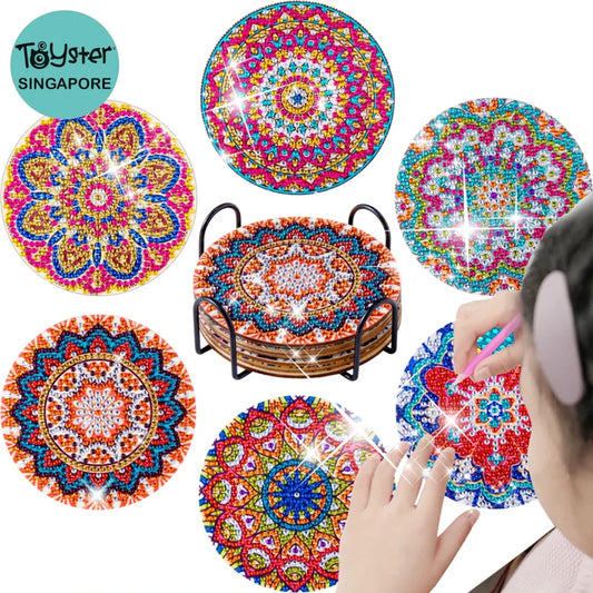 Diamond Art Painting Coasters With Holder