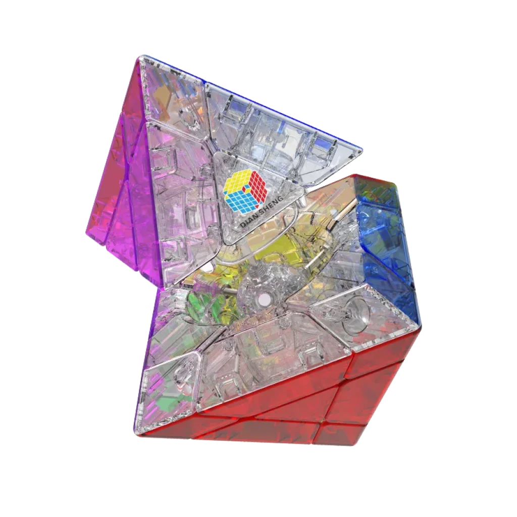 DianSheng Galaxy Cluster Dual Octahedron Ball Core Magic Cube - Transparent