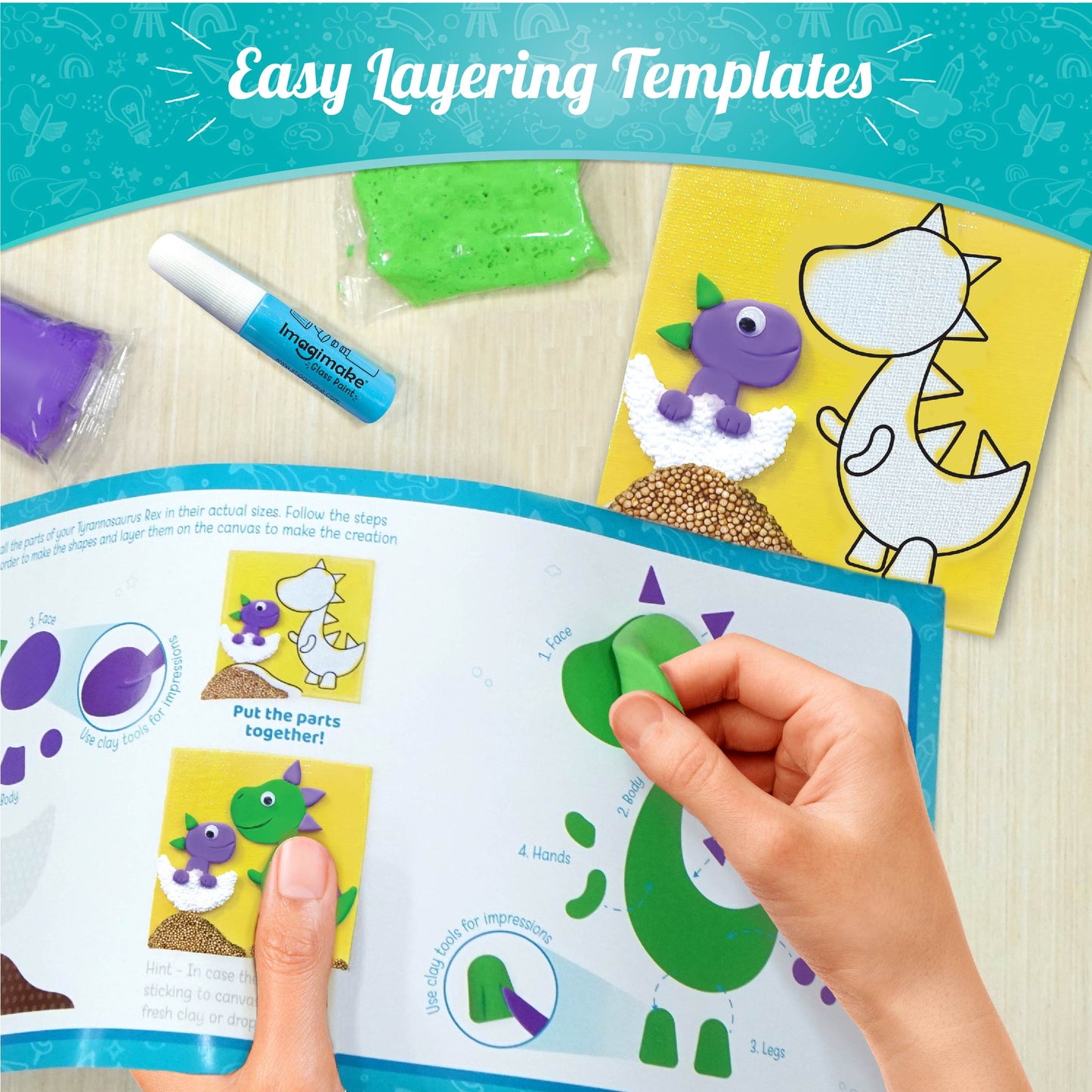 Clay Murals Dino - Modeling Clay