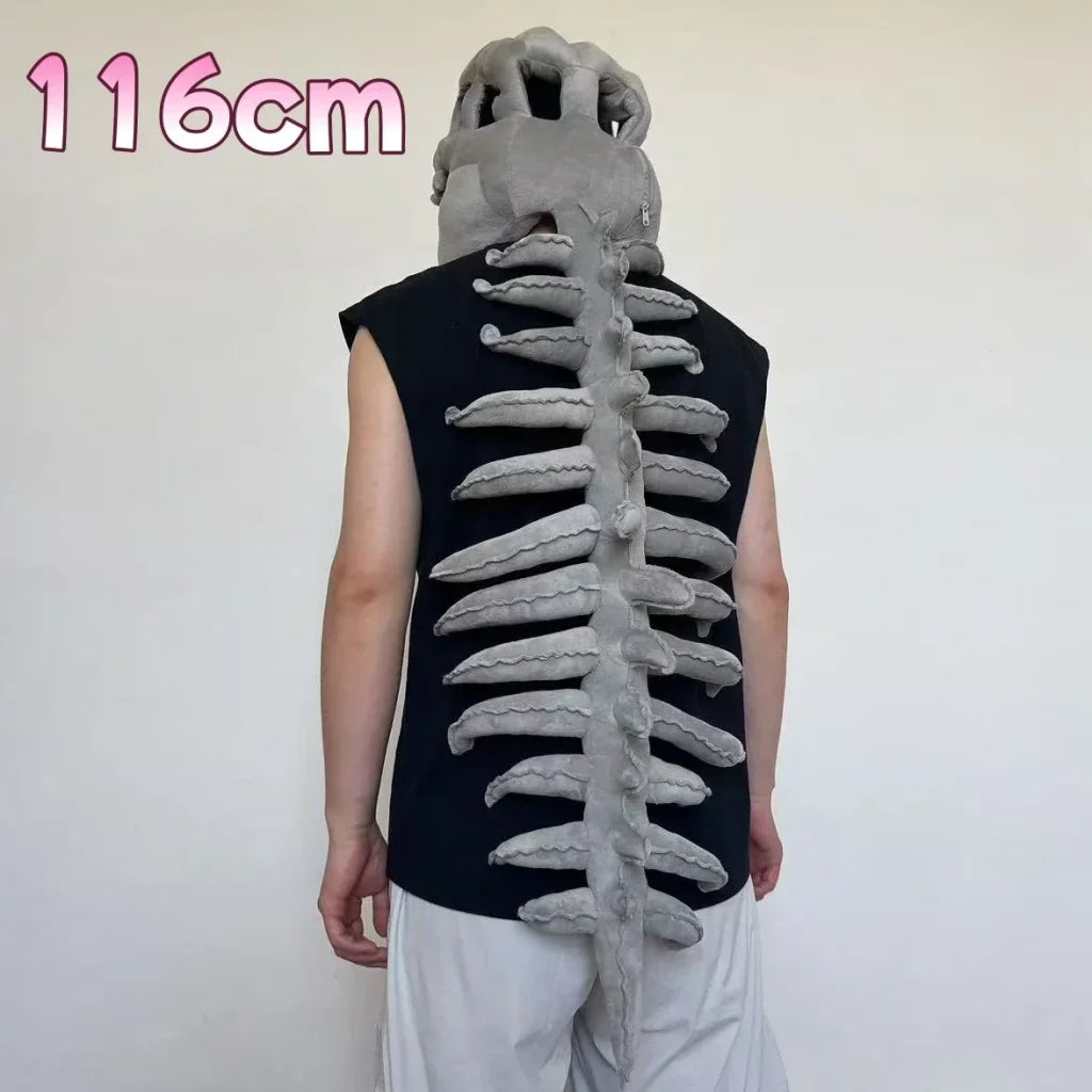Dinosaur Bone Head Costume Plush - 116cm For Adult