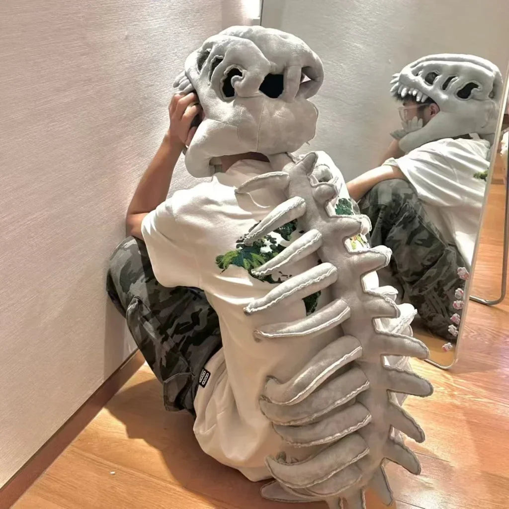Dinosaur Bone Head Costume Plush