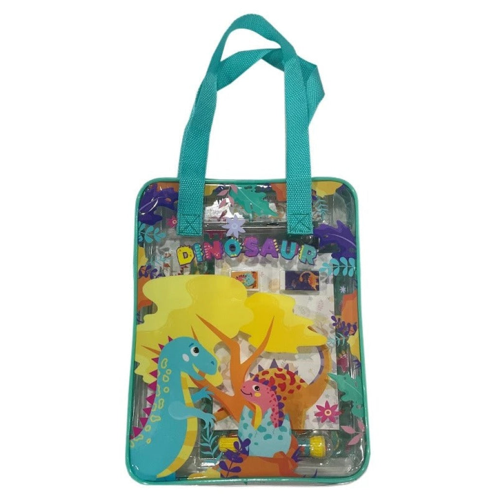 Dinosaur Totebag Stationery Set - BG Streets