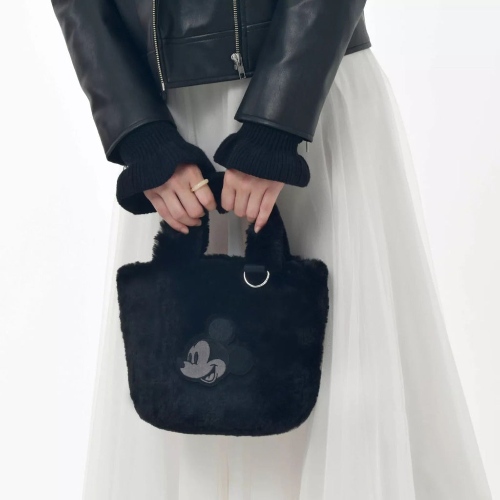 Disney Mickey Mouse 2 Way Fur Tote Bag