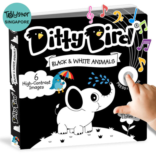 Ditty Bird: Black And White Animals Bird