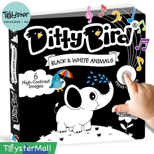 Ditty Bird: Black And White Animals Bird