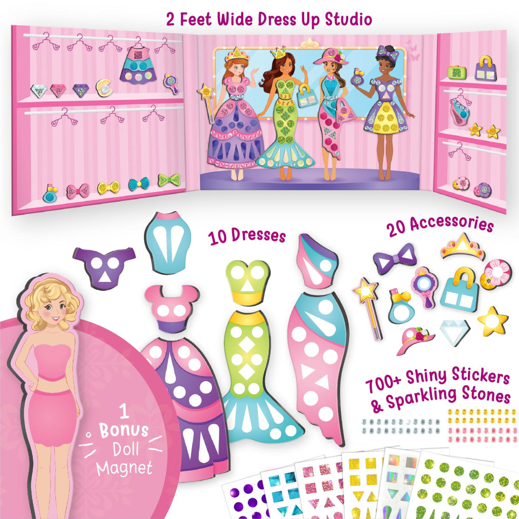 DIY Magnetic Dress Up - Princess - Magnetic