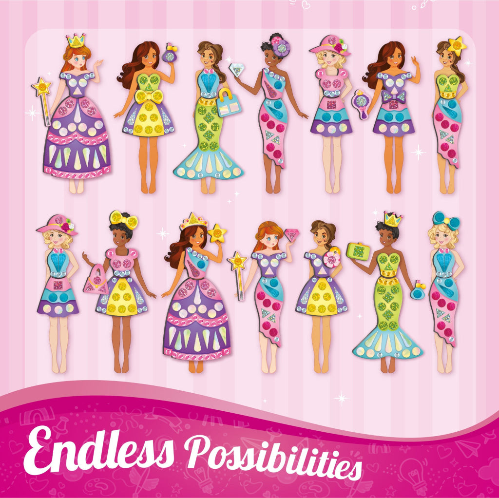 DIY Magnetic Dress Up - Princess - Magnetic