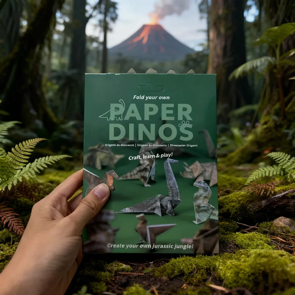 DIY Origami Paper Handmade Animals 50 Sheets - 50pcs set-Dinosaur