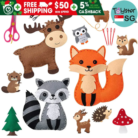 Diy Sewing Animals Craft Kit Forest Creatures