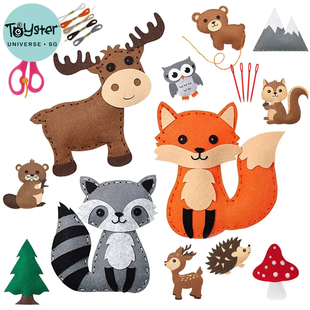 Diy Sewing Animals Craft Kit Forest Creatures