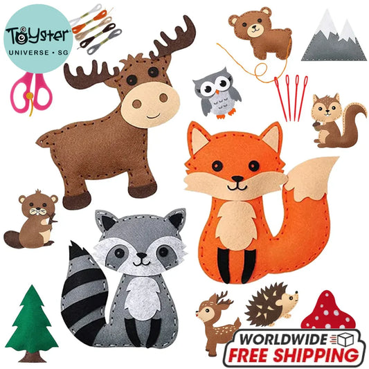 Diy Sewing Animals Craft Kit Forest Creatures