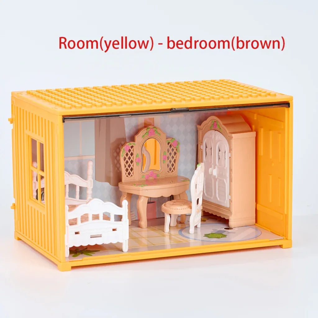 Dollhouse Furniture Container - B-Bedroom Home