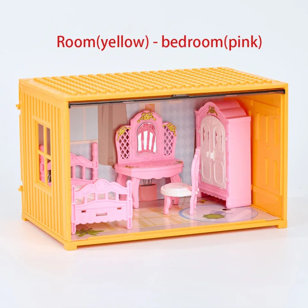 Dollhouse Furniture Container - P-Bedroom Home