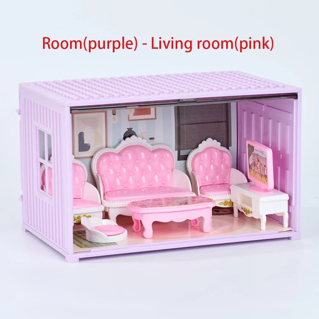 Dollhouse Furniture Container - P-Livingroom Home