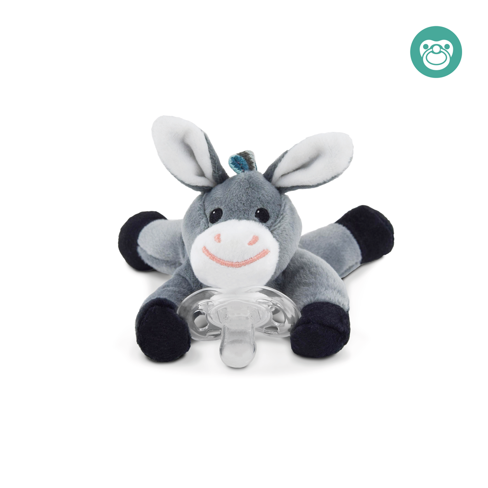 Soft Toy with Pacifier Holder - Dexy / Lizzy / Donny
