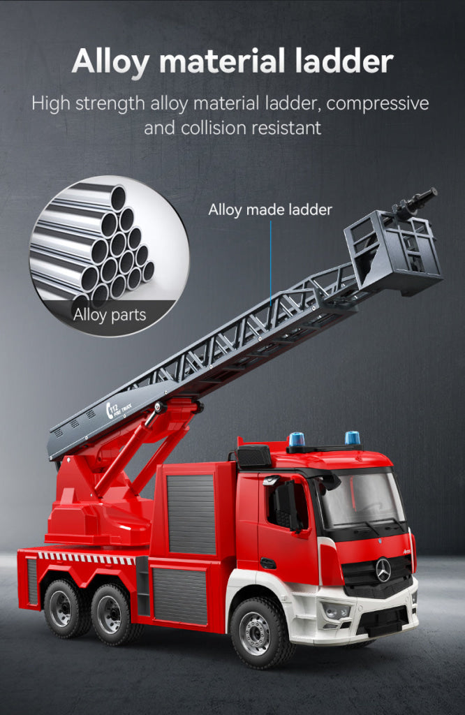 Double E Licensed Mercedes-Benz Rc Antos 1:20 Fire Truck E667