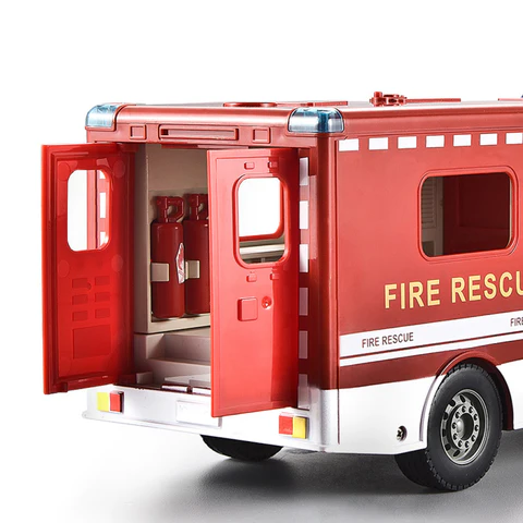 Double E Licensed Mercedes Benz Rc Fire Rescue Car 1/18 Scale E671-003