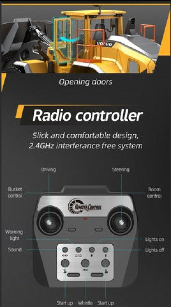 Double E Rc Hobby Licensed Volvo L260H Loader E592